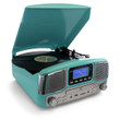 Trexonic Retro Record Player With Bluetooth, CD Players Trexonic Retro Record Player With Bluetooth, Cd Players And 3-Speed Turntable In Turquoise 3-Speed Turntable in Turquoise