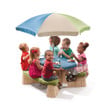 Step2 Naturally Playful Picnic Table with Removable Umbrella, Plastic