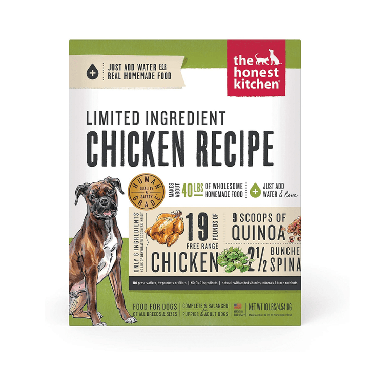 The Honest Kitchen Dehydrated Limited Ingredient Chicken Recipe Dog Food, 10 lbs.
