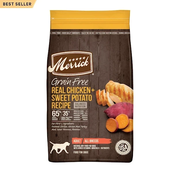 Merrick Grain Free Real Chicken & Sweet Potato Recipe Dry Dog Food, 22 lbs.