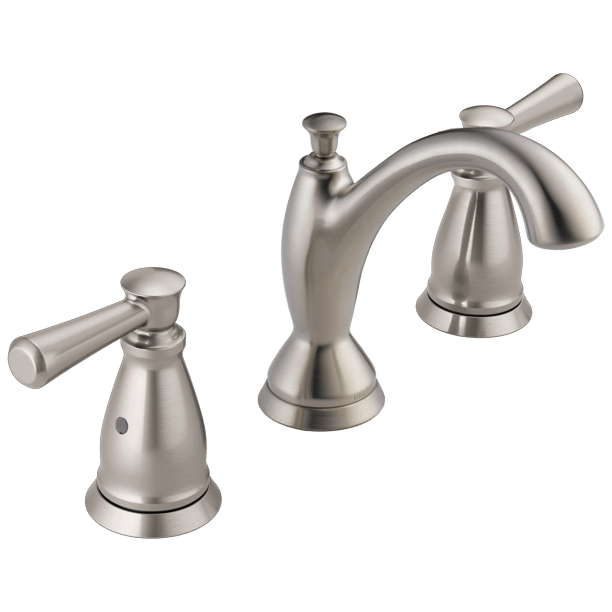 Delta Linden Traditional Two Handle Widespread Bathroom Faucet, 3593-SSMPU-DST, Steel