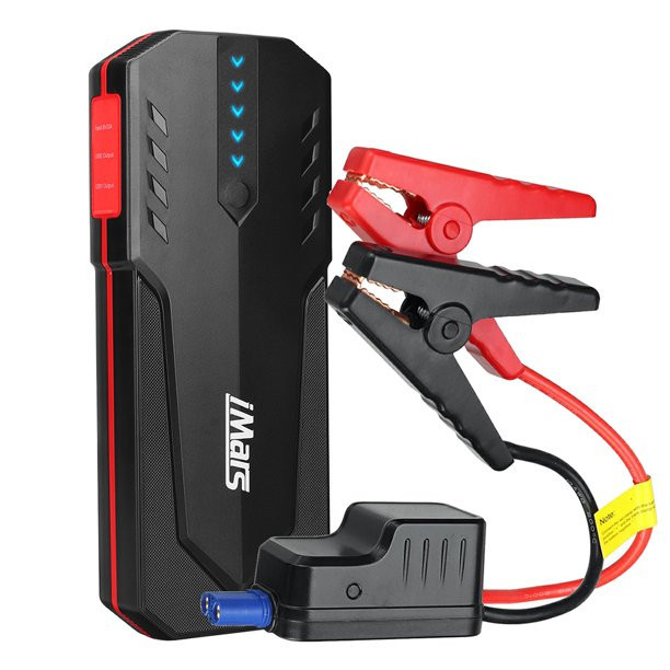 iMars Car Jump Starter, 2000A 22000mAh Engine Battery Power Bank With Smart Charging Port LCD Screen
