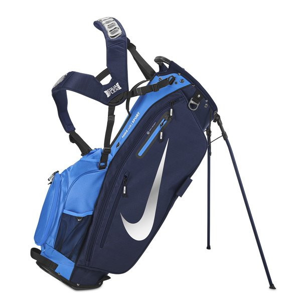 Nike Air Sport Stand Golf Bag, Midnight Navy/Photo Blue/Metallic Chrome