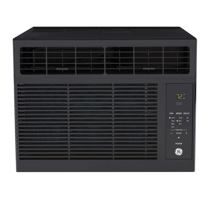 GE Appliances 5,000 BTU 115-Volt Electronic Window Air Conditioner with Remote and Eco Mode, Black, AHB05LZ