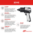 Ingersoll Rand 231C 1/2” Drive Air Impact Wrench