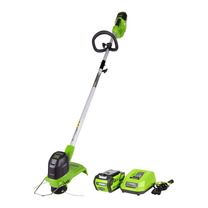 Greenworks 40V 12 Inches Front Mount String Trimmer With 2Ah Battery And Charger, 2101602