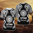 Father‘s Day Gift Fathor Like a Dad, Just Way Cooler And Mightier Viking All Over Print Shirt