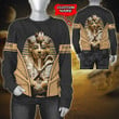 Pharaoh Hieroglyphic Side Curves Design Customized All Over Print Shirts
