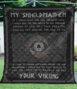 My Shieldmaiden Odin's Eye Personalized Name All Over Print Quilt