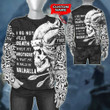 Viking Old Norse Skull Brother Valhalla Personalized All Over Print Sweatshirt