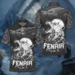 Viking Old Norse Fenrir The Mighty Wolf Art All Over Print Polo Shirt