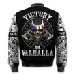 Viking Warrior Nordic Mythology American Skull Victory Or Valhalla Personalized All Over Print Bomber