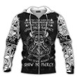 Viking Old Norse Mens Show No Mercy Personalized All Over Print Zip Hoodie