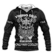 Viking Warrior Dad Like A Regular Dad Only Way Cooler Personalized All Over Print Hoodie