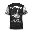 Viking Warrior Happy Father‘S Day Fathor Like A Dad But Way Cooler Personalized All Over Print T-Shirt