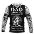 Viking Warrior Dad Thank For Teaching Me How To Be A Man Even I‘M Your Daughter Personalized All Over Print Hoodie
