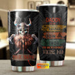 Viking Celtic Old Norse Gift Father‘s Day From Children Warrior Dad Customized All Over Printed Tumbler