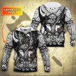 Viking Celtic Old Norse Warrior Odin Allfather Art Customized All Over Print Hoodie