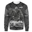 Viking Nordic Warior Grumpa Like A Regular Father's Day Gift For Grandpa Customized All Over Print Sweatshirt