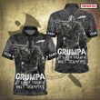Viking Nordic Warior Grumpa Like A Regular Father's Day Gift For Grandpa Customized All Over Print Polo