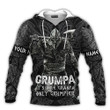 Viking Nordic Warior Grumpa Like A Regular Father's Day Gift For Grandpa Customized All Over Print Hoodie