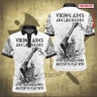 Viking Axe Are Like Boobs Funny Nordic Design Customized All Over Print Polo