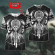 Viking Celtic Pattern Vegvisir Art Nordic Design Customized All Over Print T-Shirt