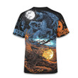 Viking Old Norse Skoll And Hati Moon And Sun Wolf Art Customized All Over Print T-Shirt