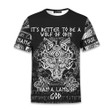 Viking Better Be A Wolf Of Odin Than A Lamb Of God Personalized All Over Print T-Shirt