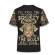 Viking Society Drinks From The Skulls Nordic Warrior Customized All Over Print T-Shirt
