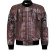 Viking Old Rusty Leather Nordic Armor Vegvisir All Over Print Bomber