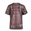 Viking Old Rusty Leather Nordic Armor Vegvisir All Over Print T-Shirt