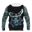 Viking Warrior Victory Or Valhalla Broken Horn Skull Customized All Over Print Hoodie