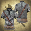 Viking Warrior Dragon Scale Vegvisir Nordic Armor Costume Customized All Over Print Polo