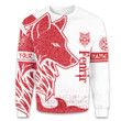 Us Viking Nordic Pattern And The Fenrir Art Customized All Over Print Sweatshirt