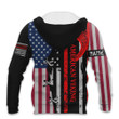 American Flag Quilting With Viking Axe Flag Customized All Over Print Hoodie