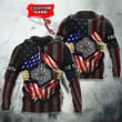 American Flag Torn Out With Viking Symbol Vegvisir Customized All Over Print Hoodie