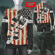 Us Flag Torn Out Viking Old Norse Axe Of America Customized All Over Print Sweatshirt