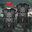 Viking Yggdrasil Vegvisir Symbol Old Norse Mythology Customized All Over Print T-Shirt