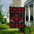 Viking Blood Runs Through My Veins American Flag