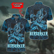Viking Berserker Warrior Blue Thunder With Axe Old Norse Customized All Over Print Polo