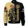 Patriot Day In Memory Of 343 Firefighter Heroes Kneel Personalized All Over Print Bomber