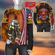Patriot Day Us Flag 343 Firefighter Heroes Never Forget 9.11 Personalized All Over Print Sweatshirt