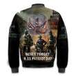 Patriot Day Never Forget Fdny 9.11 God Hug Twin Towers Customized All Over Print Bomber