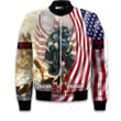 Patriot Day 9.11 God Hand Firefighter Pray 343 Never Forget Customized All Over Print Bomber