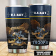 US Navy God Bless Our Troops Customized 3D All Overprinted Tumbler - AM Style Design - Amaze Style™