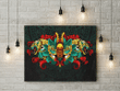 AZTEC MAYA MASK OF DEATH AND REBIRTH 3D ALL OVER PRINTED CANVAS