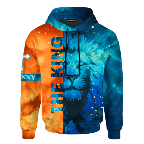 The King Jesus Lion Galaxy Customized 3D All Over Printed hoodie