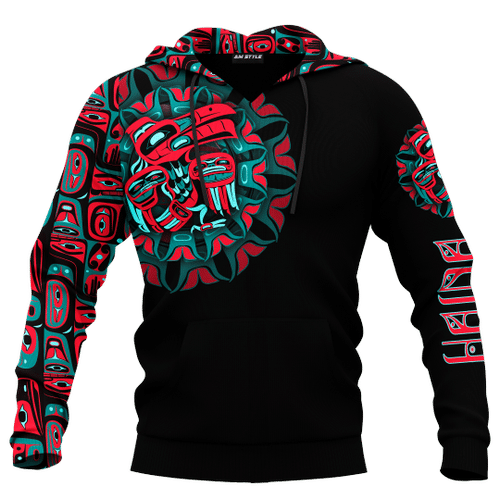 Raven Man Native American Pacific Northwest Style Customized All Over Printed hoodie