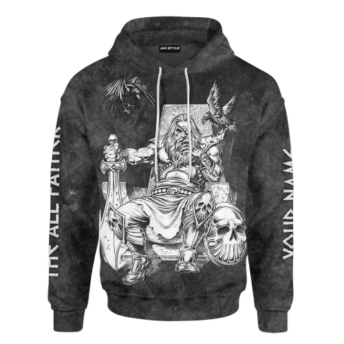 Viking The All Father Odin God Customized 3D All Over Printed hoodie